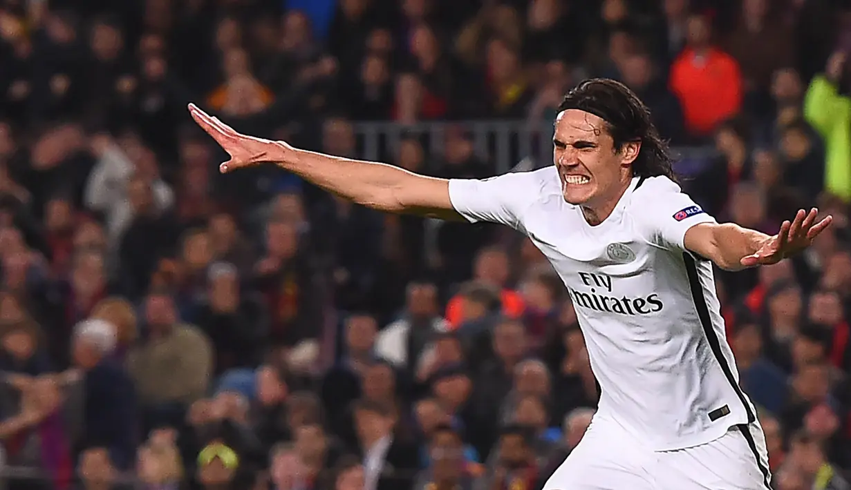 2. Edinson Cavani (Paris Saint Germain) - 8 Gol. (AFP/Josep Lago)