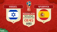 Kualifikasi Piala Dunia 2018 Israel Vs Spanyol (Bola.com/Adreanus Titus)