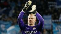Penjaga gawang Manchester City asal Inggris, Joe Hart. (Reuters/Gleb Garanich)