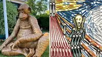 7 Potret Karya Seni Menakjubkan dari Benda Sederhana, Hasilnya Kelewat Keren