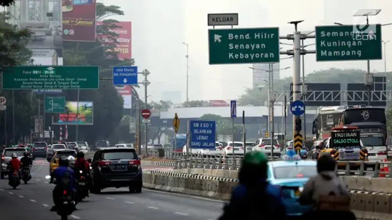 Ganjil genap di Jakarta.