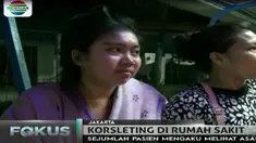 Sejumlah keluarga pasien melihat kepulan asap membuat mereka panik dan memilih keluar dari ruang perawatan.
