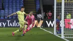Penyerang Arsenal, Gabriel Martinelli mencetak gol kedua timnya ke gawang Crystal Palace pada pekan ke-37 Liga Inggris, Kamis (20/5/2021) dini hari WIB. The Gunners -julukan Arsenal- menang dengan skor 3-1 di markas Crystal Palace. (Facundo Arrizabalaga/Pool Photo via AP)