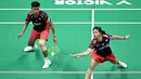 Langkah dari pasangan ganda campuran Indonesia Jafar Hidayatullah/Felisha Alberta Nathaniel Pasaribu harus terhenti di babak semifinal Badminton Asia Championship 2025 (BAC). (Foto: AFP/China Out)