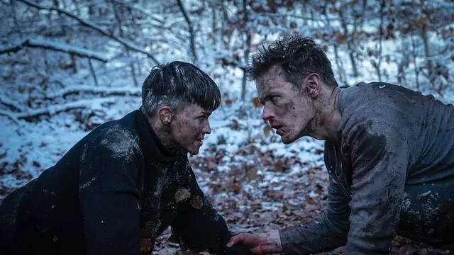 Sam Heughan sebagai Tom dalam film SAS: Red Notice. (Foto: Dok. Silver Reel/ Sky Cinema)