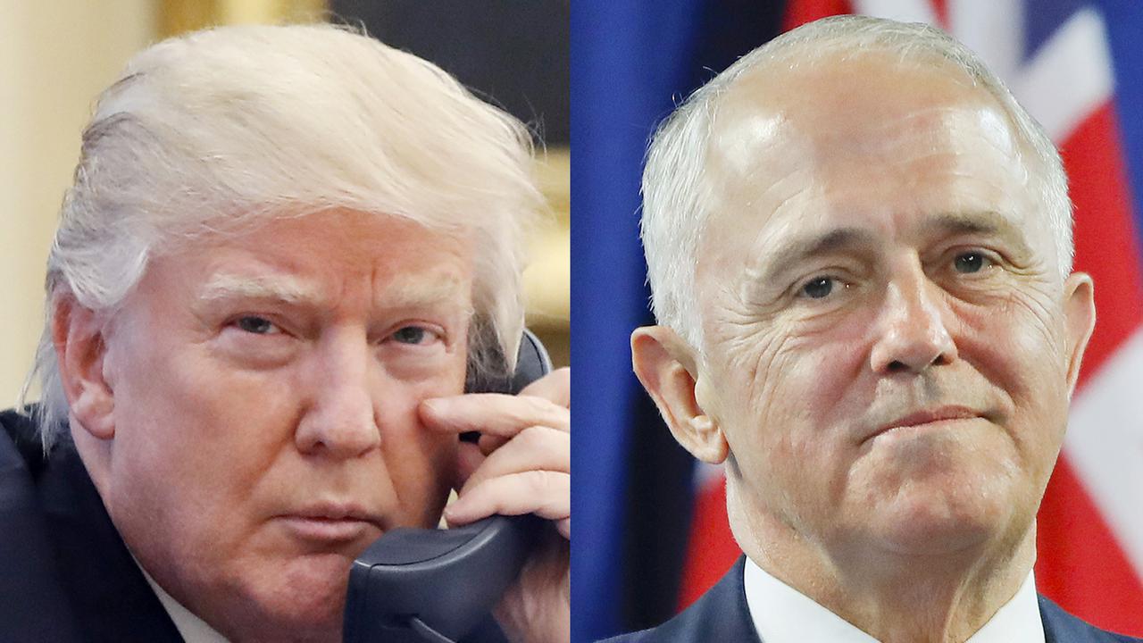 Donald Trump dan Malcolm Turnbull (AP)