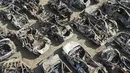 Sebagai balasannya, Israel melancarkan pemboman tanpa henti di Jalur Gaza. (AP Photo/Ariel Schalit)