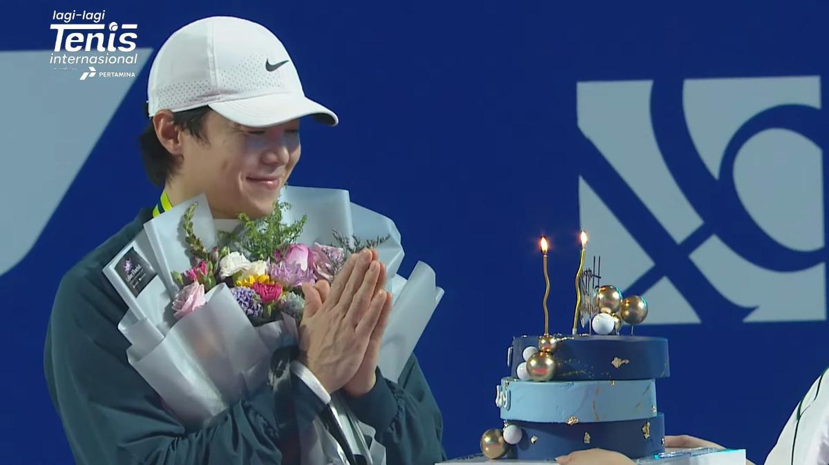 Kejutan Ulang Tahun Park Eun Seok di Lagi-Lagi Tenis Internasional, Begini Momennya