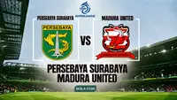 Ilustrasi Persebaya Surabaya Vs Persik Kediri, BRI Super League. (Bola.com/AI)
