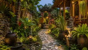 6 Inspirasi Taman Ala Bali dari Barang Bekas untuk Mempercantik Halaman Rumah