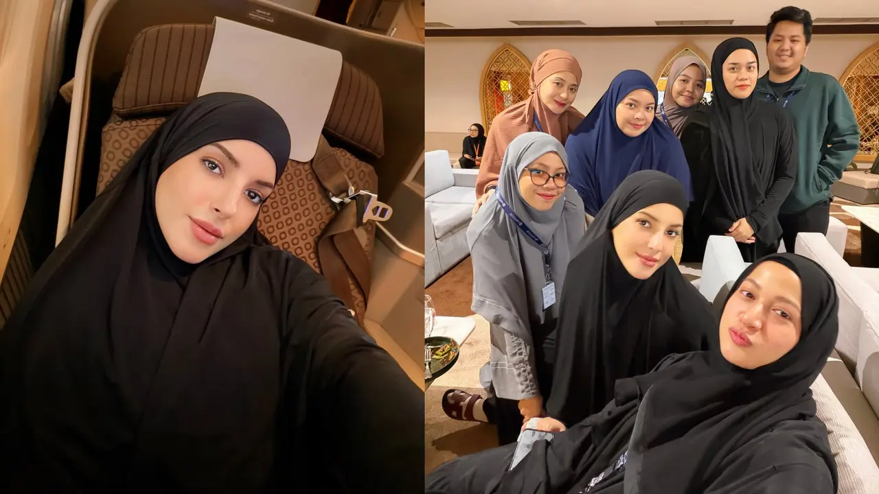 Potret Tasya Farasya Berangkat Umrah di Penghujung 2025, Tampil Anggun dengan Hijab dan Busana Serba Hitam