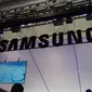 Booth Samsung di gelaran Mobile World Congress 2018. (Liputan6.com/ Agustin Setyo W)