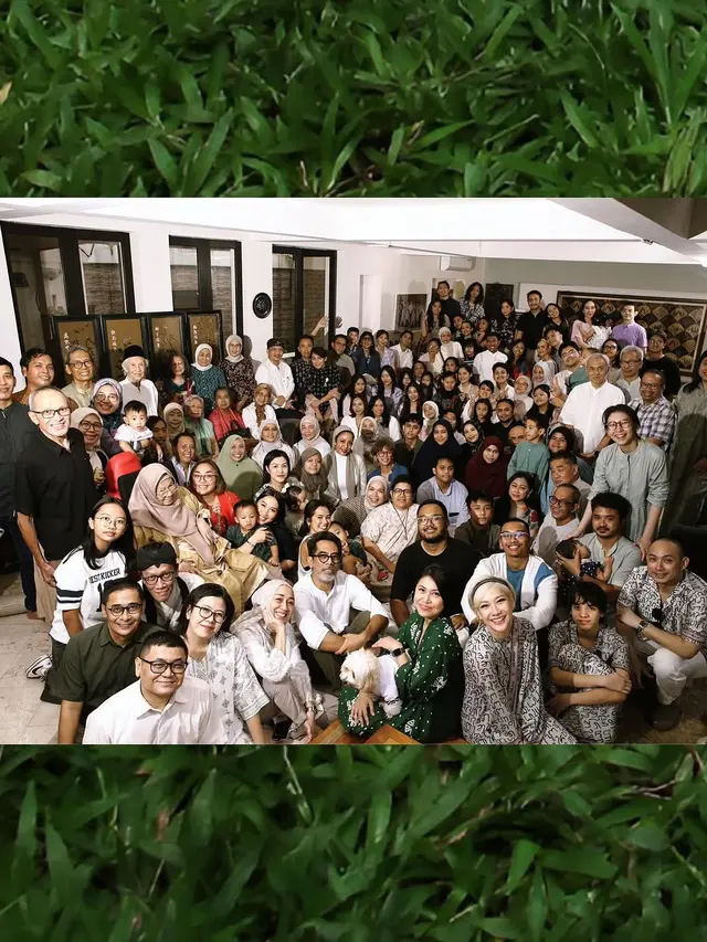 6 Potret Penampilan Keluarga Bimbim di Momen Lebaran, Kehadiran Anggota Slank