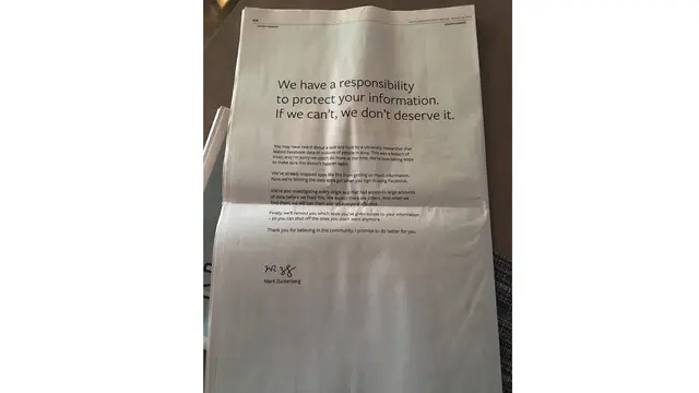 Permintaan maaf Mark Zuckerberg