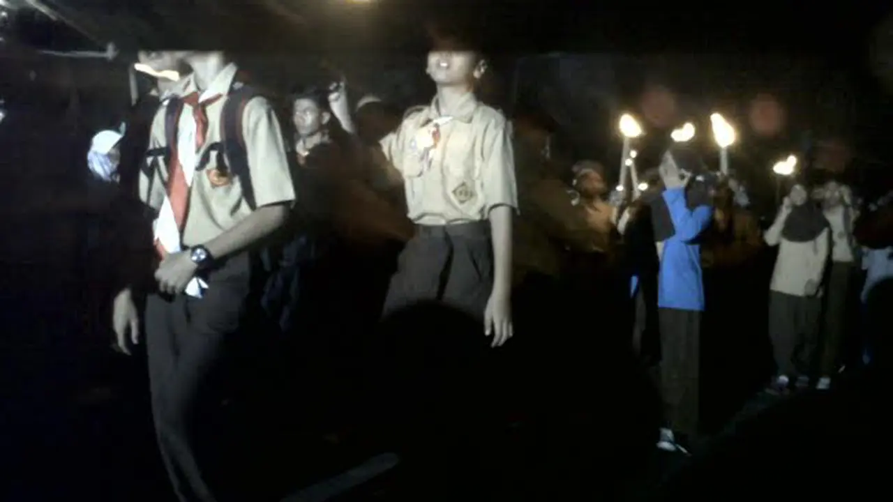 Pawai Obor Peringatan HUT RI Gelapkan Kota Serang