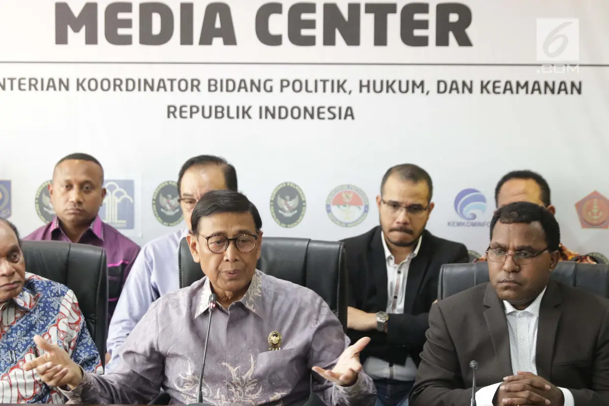 Menkopolhukam Wiranto Jelaskan Kondisi Papua dan Papua Barat