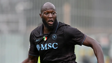 Striker Napoli, Romelu Lukaku bakal jadi starting XI di laga Supercoppa Italiana melawan AC Milan. (AFP)