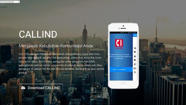 Aplikasi Callind./Copyright callind.com
