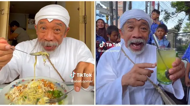6 Potret Terbaru Pelawak Senior Qomar '4 Sekawan', Kini Aktif Jadi Food TikToker