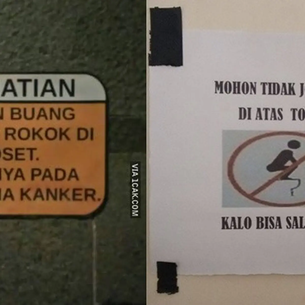 Pengumuman di Toilet Umum Ini Nyeleneh Banget, Bikin Mikir Keras