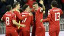 Swiss menang telak atas Israel dengan skor 3-0. (Salvatore Di Nolfi/Keystone via AP)