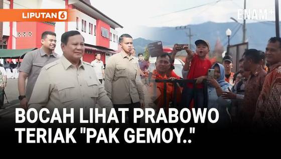 Kejutan Bocah Lihat Prabowo Tunjuk-Tunjuk Teriak "Pak Gemoy-Pak Gemoy"