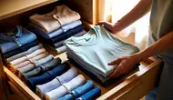 9 Cara Melipat Baju agar Hemat Tempat, Lemari Auto Rapi dan Muat Banyak
