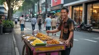 Rekomendasi rute walking tour mandiri di area Blok M ©Ilustrasi dibuat AI