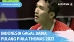 Berstatus sebagai juara bertahan, Tim Thomas Indonesia dipaksa mengakui keunggulan Tim India dengan skor 3-0. Penuh kejutan, India berhasil mengukir sejarah. Inilah pertama kali India berhasil menyabet gelar juara Thomas Cup.