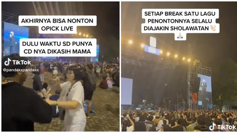 Momen Opick Ajak Penonton Sholawat Berjamaah di Festival Musik Ini Curi Perhatian