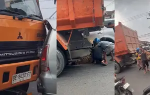 Kronologi Truk Rem Blong Picu Kecelakaan Beruntun di Bandar Lampung