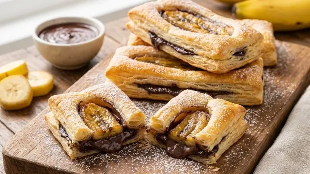 Pisang Cokelat Puff Pastry (Gemini AI)