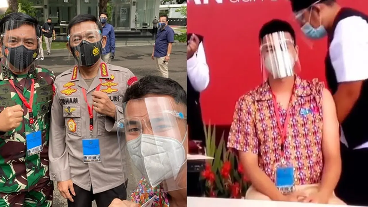 6 Potret Raffi Ahmad saat Disuntik Vaksin COVID-19 Buatan Sinovac, Wakil Anak Muda