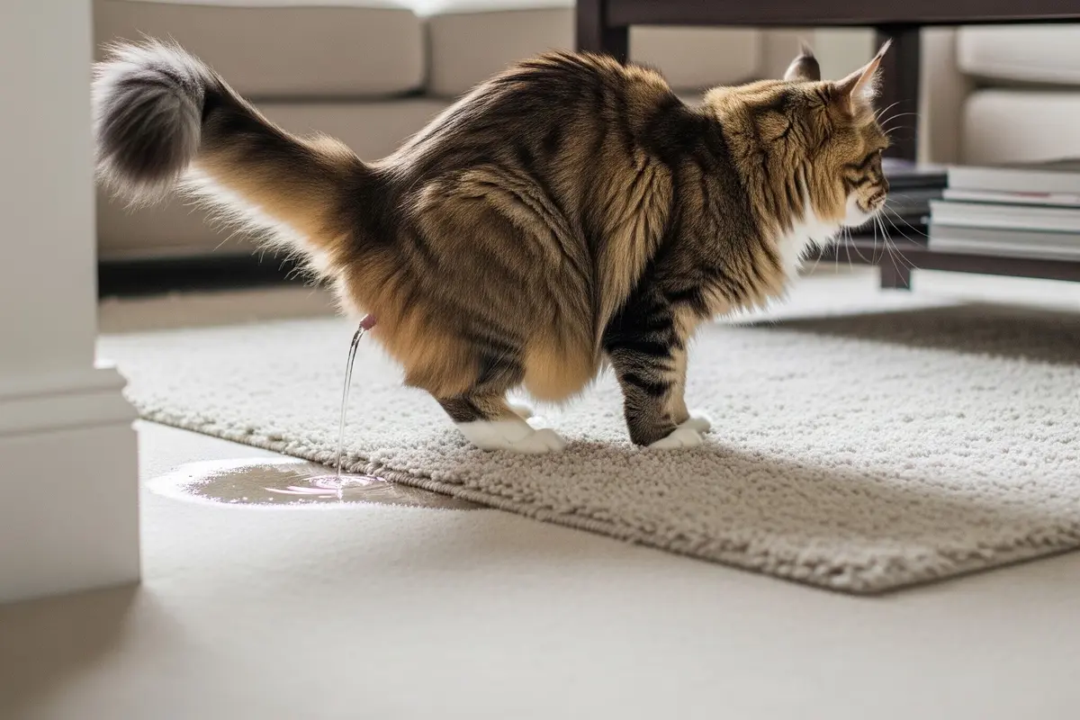 Kucing Pipis Sembarangan di Rumah (Gemini AI)