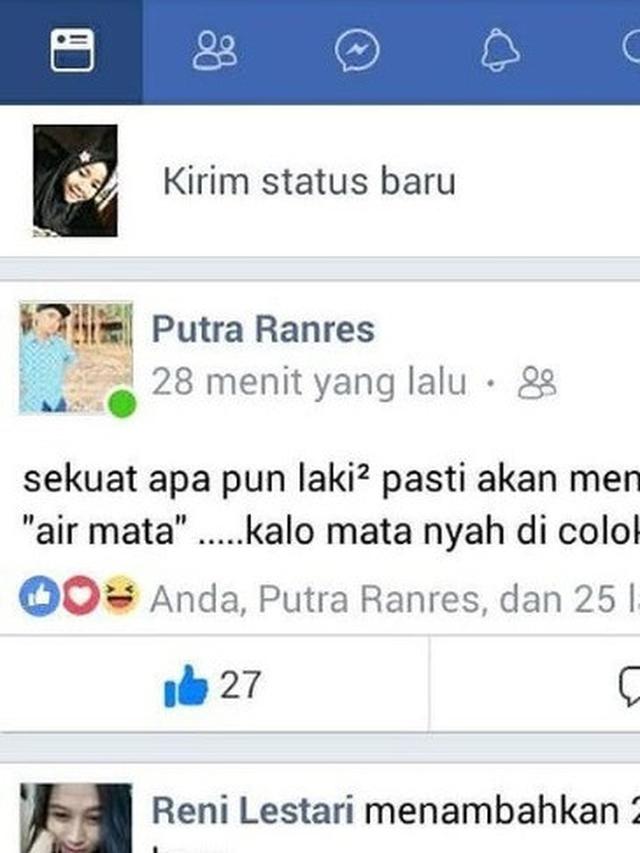 status bocah sok bijak (foto: facebook)