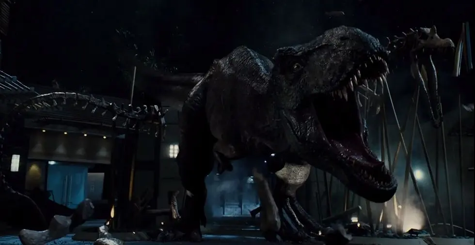 T-Rex di film Jurassic World. (Universal)