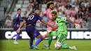 Namun, tiga gol tersebut secara mengejutkan mampu disamakan melalui hattrick Martin Ojeda (39', 68', 79' (P)). (AFP/Getty Images/Calvin Hernandez)