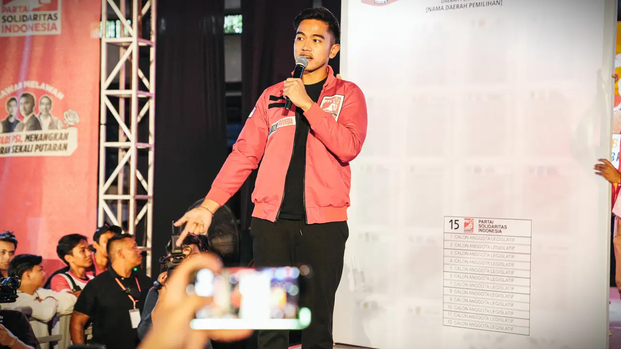 Ketua Umum Partai Solidaritas Indonesia (PSI) Kaesang Pangarep