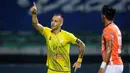Barito Putera berhasil menjebol gawang Persija Jakarta pada menit ke-16 melalui gol Aleksandar Rakic. (Bola.com/Bagaskara Lazuardi)