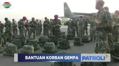 Satuan yang membawa obat-obatan, bahan makanan, hingga tenda rumah sakit ini diberangkatkan ke lokasi gempa di Nusa Tenggara Barat