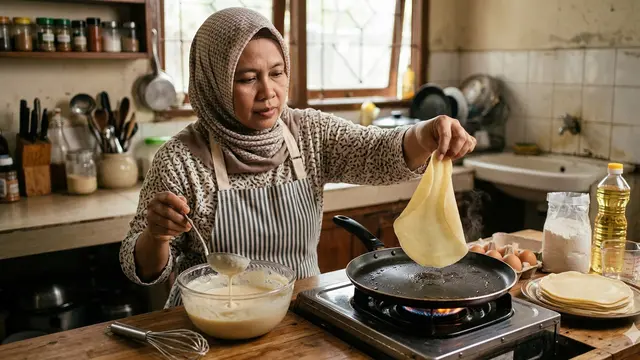 Cara Membuat Adonan Tepung Risoles (Foto: Gemini AI)