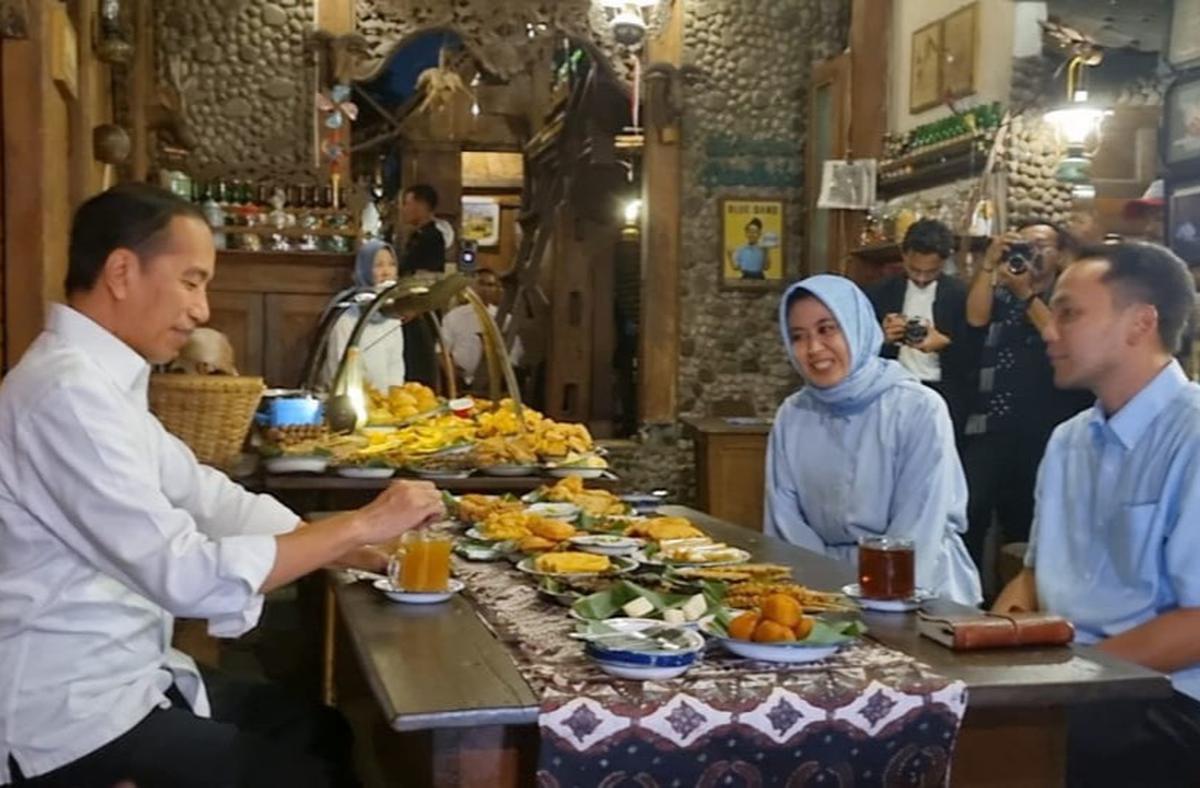 Jokowi Bareng Respati-Astrid
