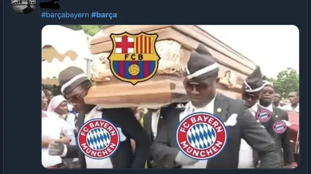 Meme kekalahan Barca