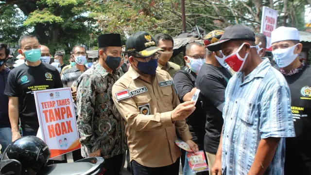 Walikota Malang Balikan masker di Pasar Burung Splindid