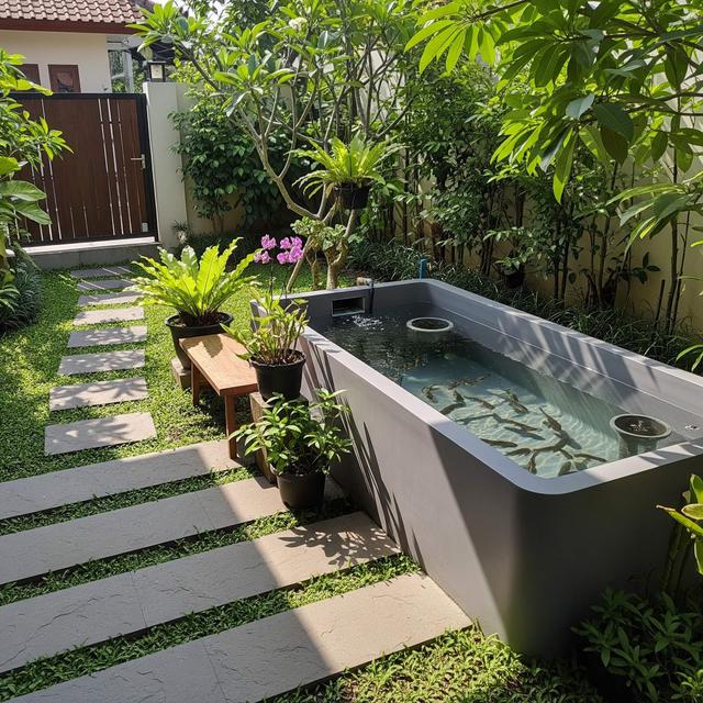 Desain Halaman Belakang untuk Ternak Lele