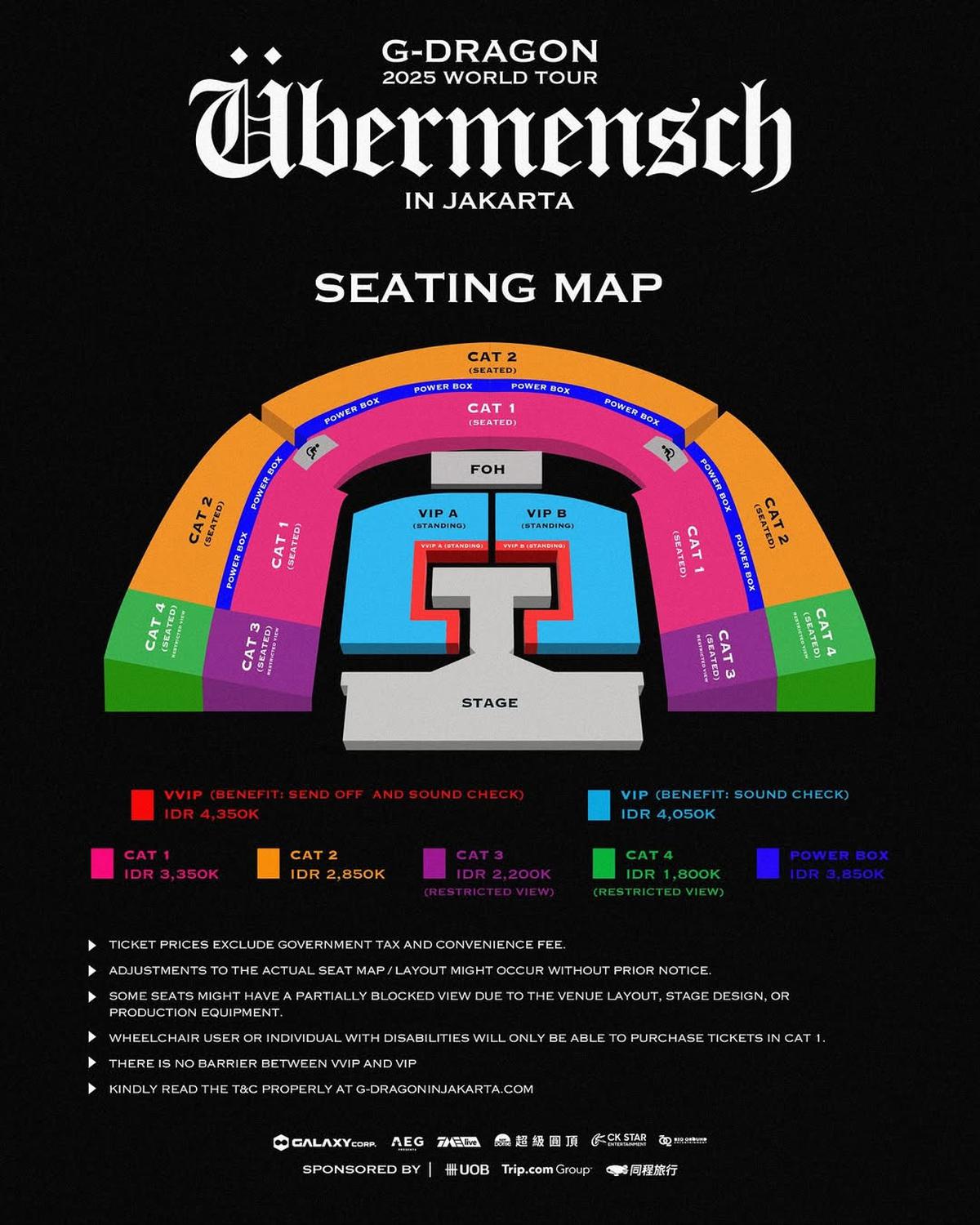 G-Dragon Siap Guncang Jakarta Lewat Konser Ubermensch di Indonesia Arena, Ini Seatplan dan Harga Tiketnya