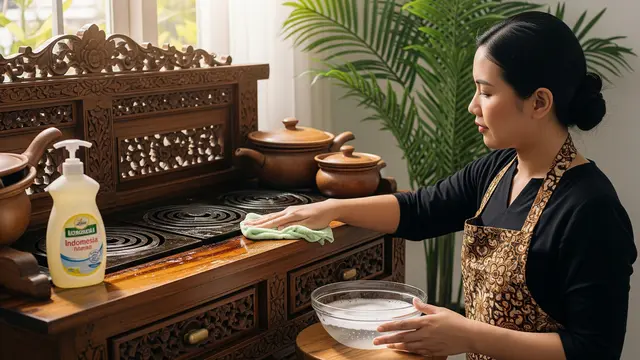 Minyak Menumpuk di Kitchen Set? Ini Tips Membersihkan Tanpa Merusak Lapisan