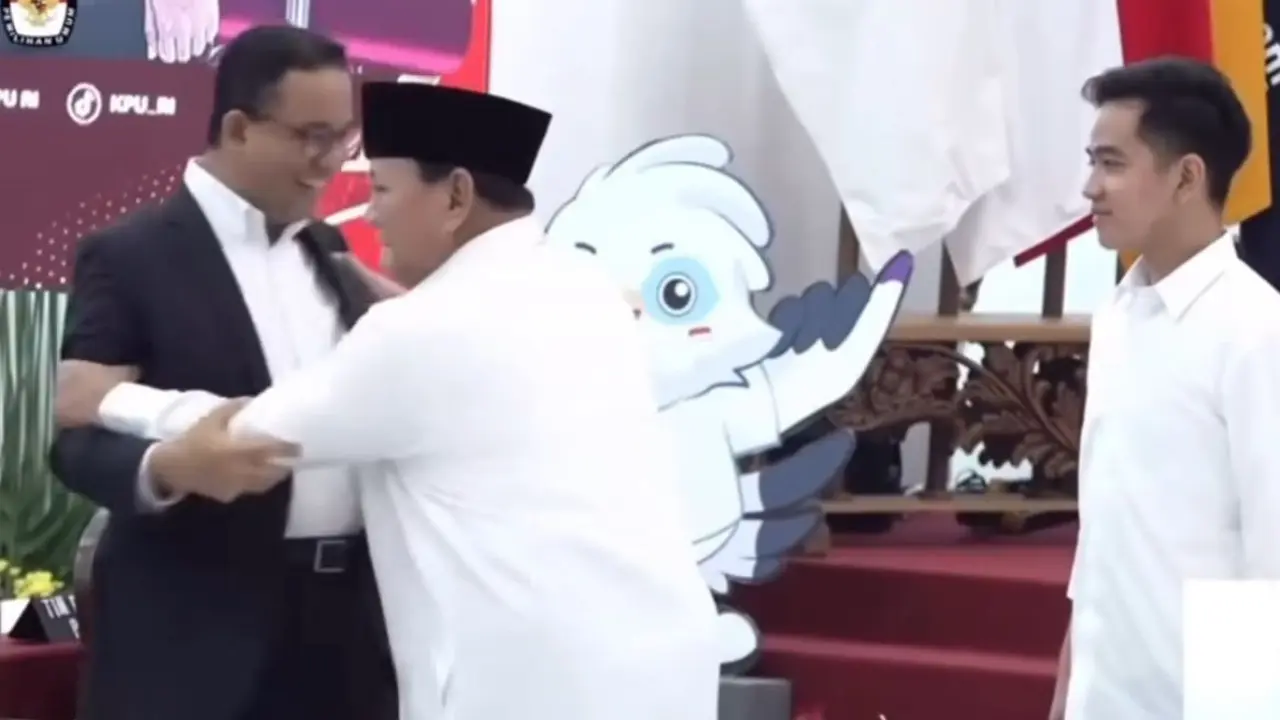 Momen saat Prabowo Subianto terlihat gemas dengan Anies Baswedan