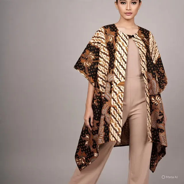 Outer Batik Cape: Statement Piece untuk Acara Spesial