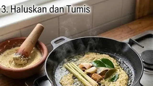 Haluskan dan Tumis Bumbu hingga Harum